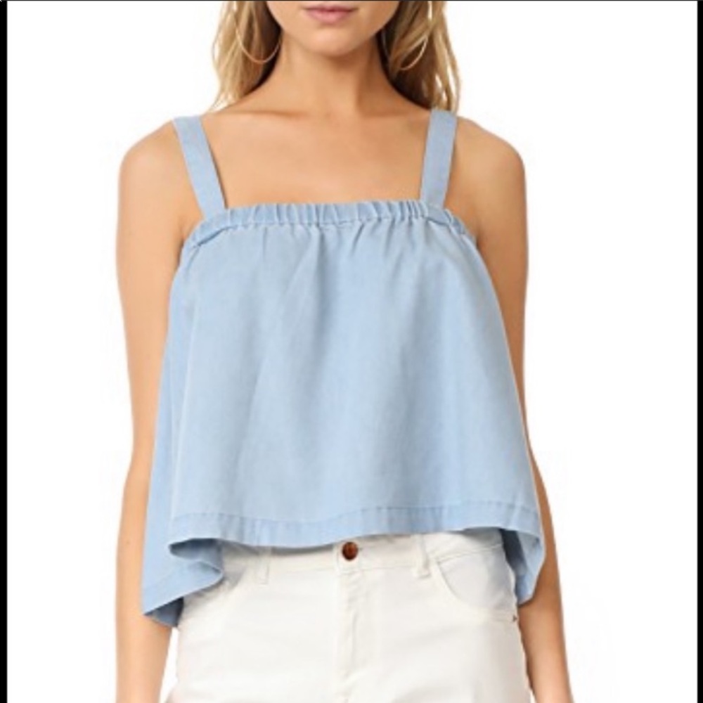 Anthropologie Jack by BB Dakota Chambray Tank Top